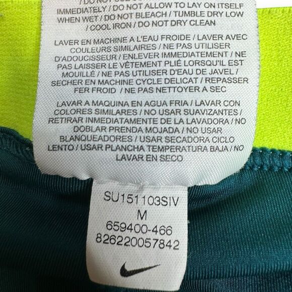 NIKE Women’s Copa Blue/Volt Green Dri-FIT Full Flex 2-in-1 Training Shorts Size - Picture 5 of 8
